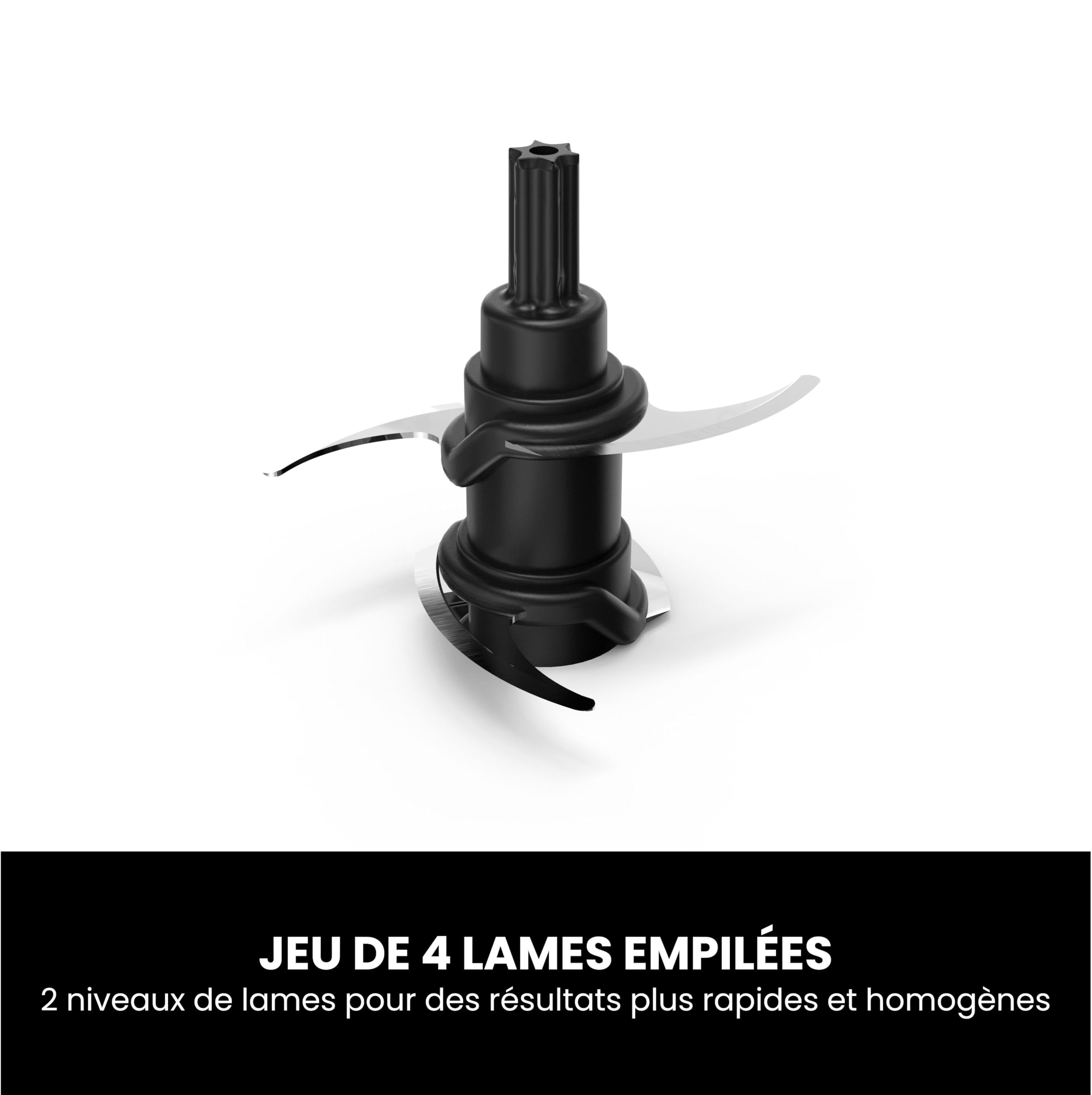 Ninja Express Chop Mini-hachoir électrique à herbes et légumes, pour hacher, émincer et réduire en purée les aliments afin de réaliser sauces, purées et soupes, Mixeur compact noir NJ1002EUBK
