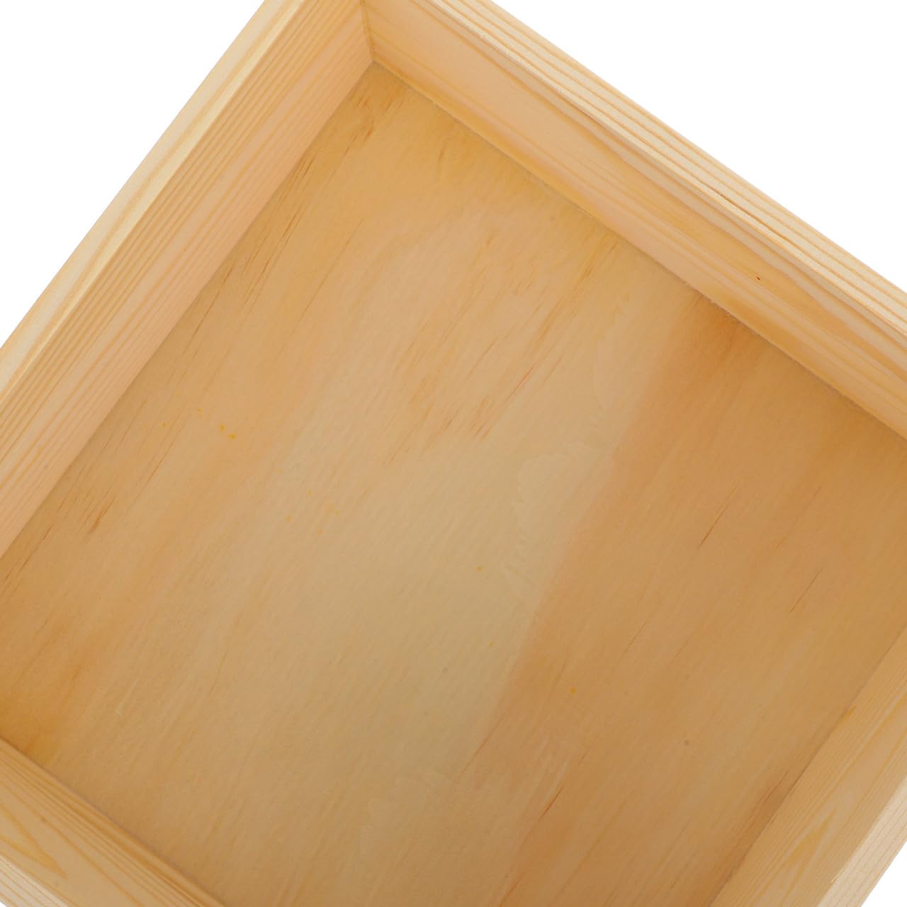 Angoily Holzkiste Ohne Deckel 20X20X3.15In Quadratische Holzbox 2Er Set Für Büroorganisation Bastel Aufbewahrungsbox Und Heimdekoration