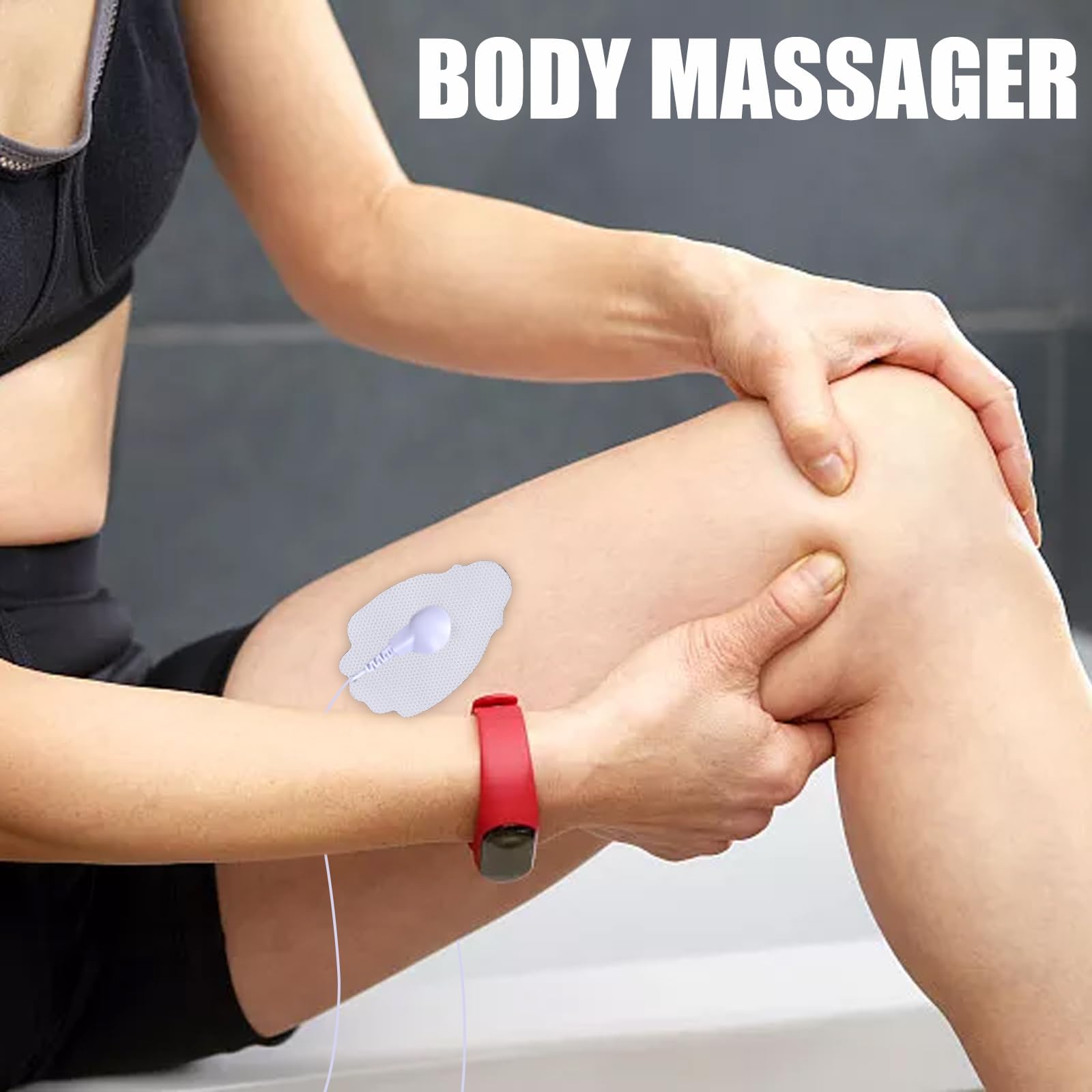 Appareil TENS - 16 modes - Électrodes de stimulation rechargeables contre la douleur - 16 programmes d'entraînement - 20 niveaux d'intensité - 2 canaux - Électrodes de qualité supérieure - Appareil