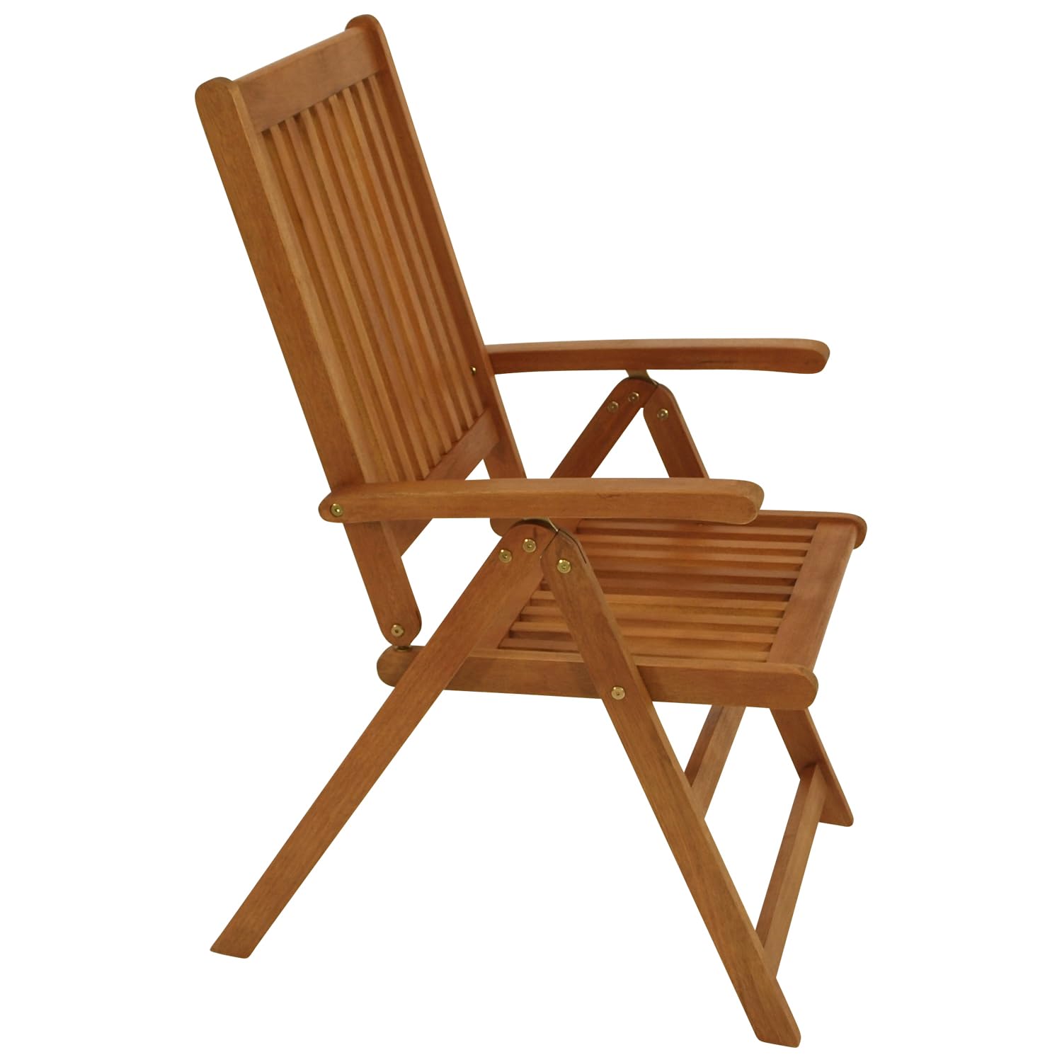 DEGAMO 2X Klappsessel LAGO 8-Fach verstellbar, Eukalyptus geölt, FSC®-Zertifiziert