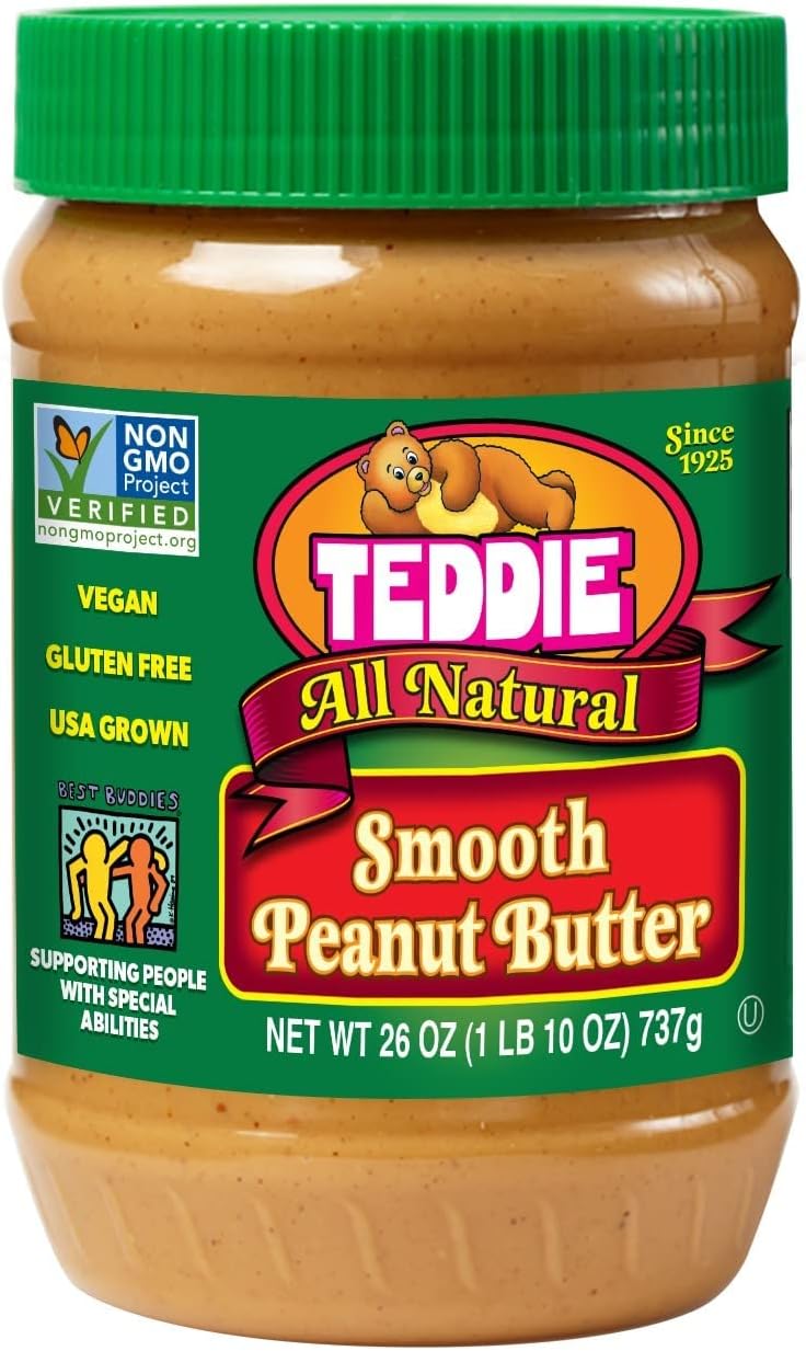 Teddie All Natural Peanut Butter, Smooth, 26 Oz