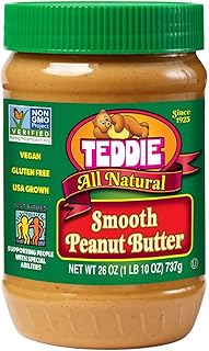 Teddie All Natural Peanut Butter, Smooth, 26 Oz