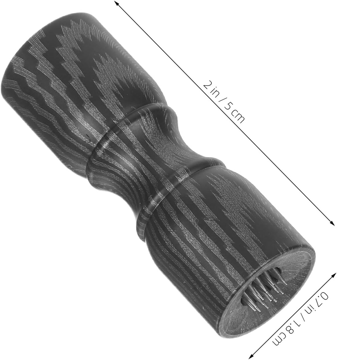 Billiard Cue Tip Tool with Pricking Iron and Elastic Wood Grain Patch, Black Pool Cue Joint Protector for Snooker and Home Use