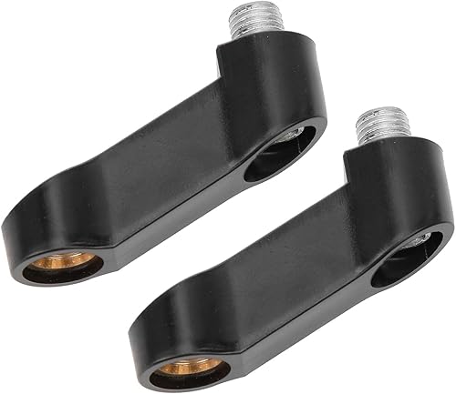 Miniatura 9 de Acouto Adaptador de espejo de motocicleta, extensores de espejo de motocicleta M10 de 0.4 pulgadas, universales, espaciadores elevadores, accesorios