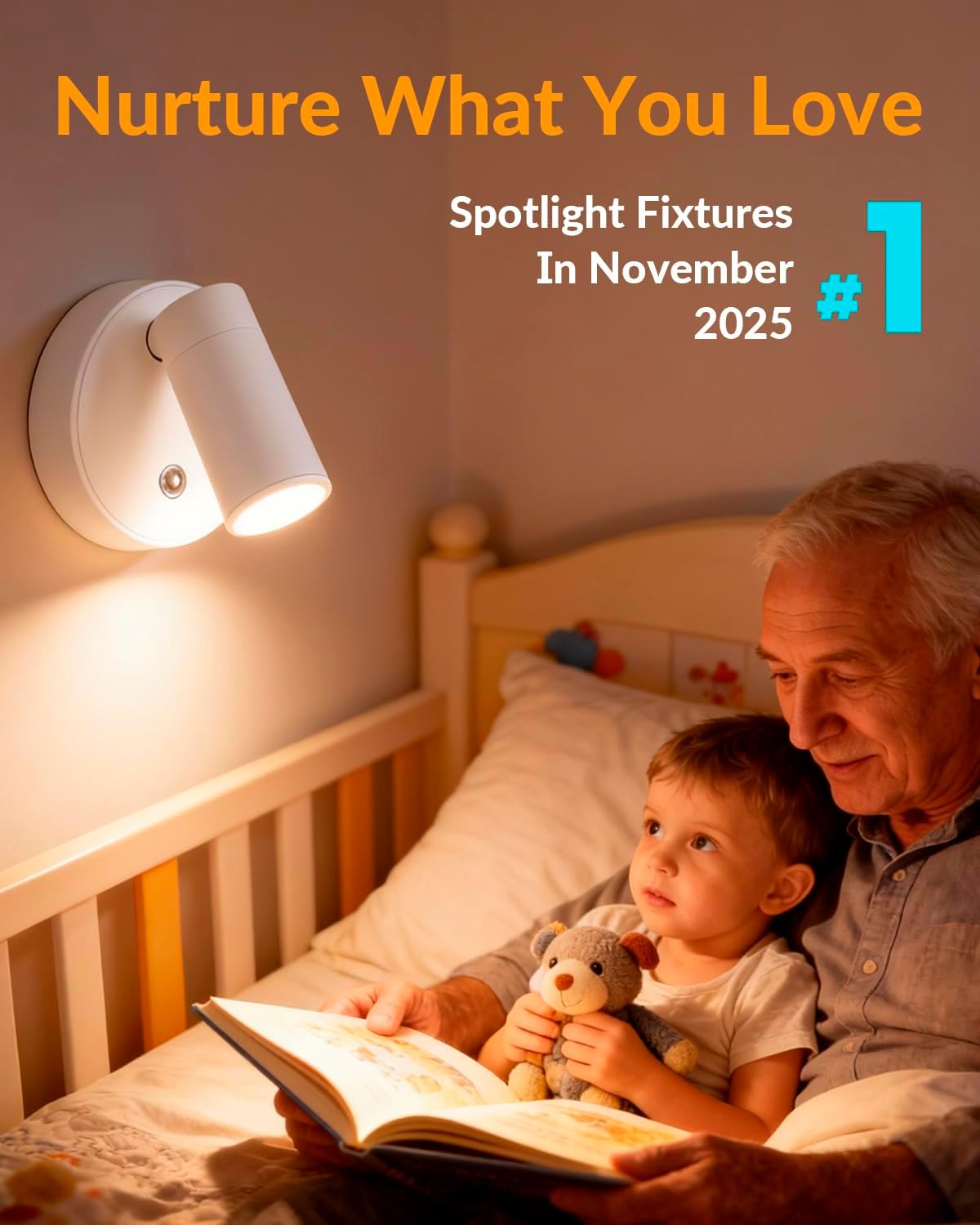 4Pcs Spot Lights Indoor for Paintings, LED spot Lights Indoor for Plants with 350° Adjustable Head, 3 Lighting Modes for Paintings, Artwork, Plants, and Shelf Display in Home & Gallery