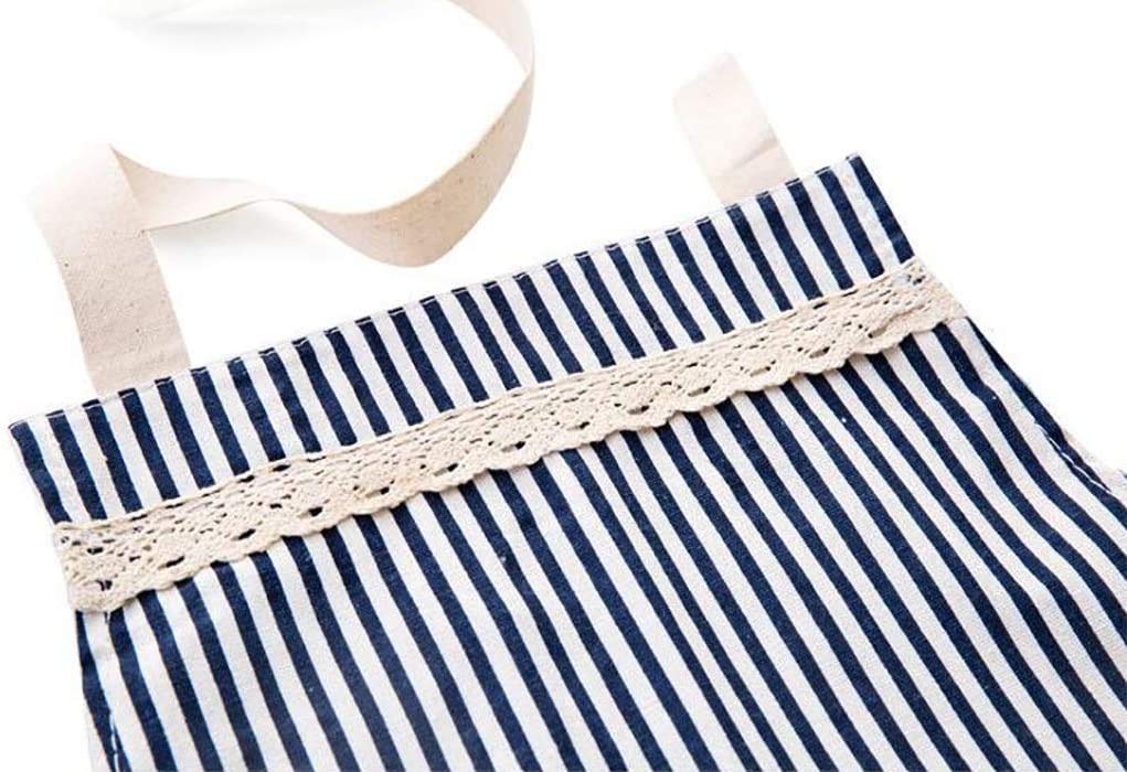 store Naidev Apron Cotton and Linen Cooking Apron Fashion Home Waist Sleeveless Kitchen Waterproof Gown Comfortable Home, Restaurant. (Blue) 1