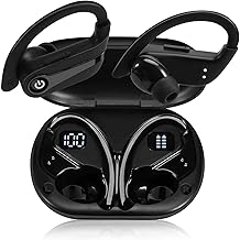 Q63 Wireless Earbuds for OnePlus Nord CE 5G with Immersive Sound True 5.0 Bluetooth Over The Ear Sport Headphones with a Charging Case - Stereo Calls Touch Control IPX7 Sweatproof Deep Bass