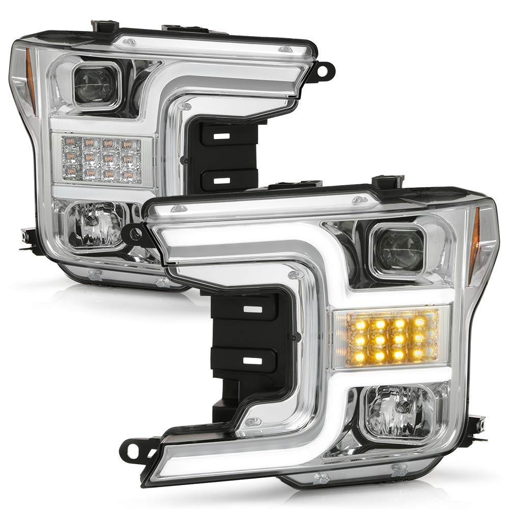 Buy ACANII For [Halogen Model] 20182020 Ford F150 Chrome Housing LED