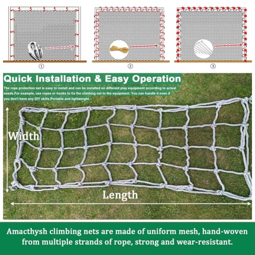 Filet d'escalade pour enfants robuste 1 x 2,5 m multi-usage - 7