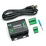 diustou Multifunctional Serial Port Adapter USB to RS422/485 Supports TTL Interface Industrial Grade Stable Isolated FT232 High-Speed Serial Port