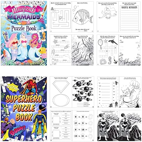 10pc Puzzle Activity Books Boys Girls Party Bag Fillers Party Favours Perfect For Kids Party Supplies For Any Occasion