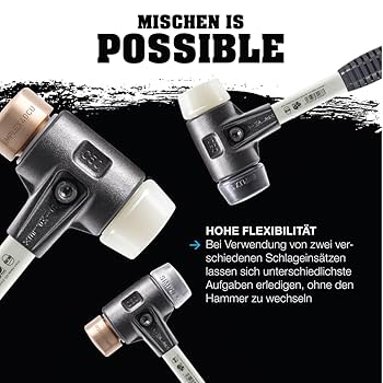 Simplex Schonhammer 50mm - Weichmetall Hammer Mit Fiberglasstiel Für Präzises Arbeiten