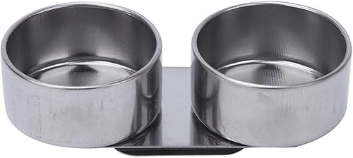 Miniatura 8 de HERCHR Paleta de tazón, tazones de doble gota, tazas de paleta de boca grande con tapas y clip, de acero inoxidable, doble gota, paleta, paleta de