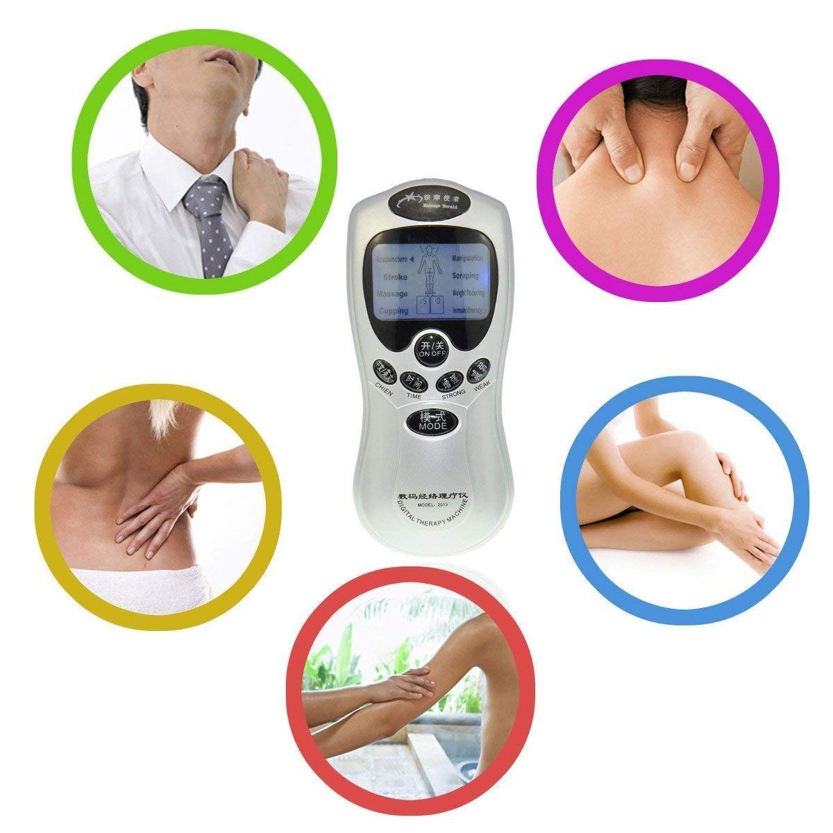 SGMSC Digital Therapy With 2 Pad Full Body Pulse Massager Muscle Relax Massager Acupuncture Machine SGMSC Digital Therapy With 2 Pad Full Body Pulse Massager Muscle Relax Massager Acupuncture Machine