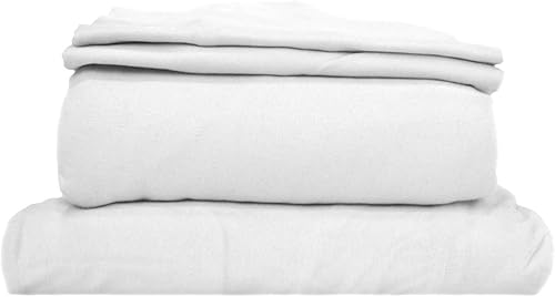 Miniatura 1 de Coyuchi - Juego de sábanas de 300 hilos - 100% algodón orgánico - Sábanas de jersey - Certificado GOTS - Matrimonial, blanco alpino