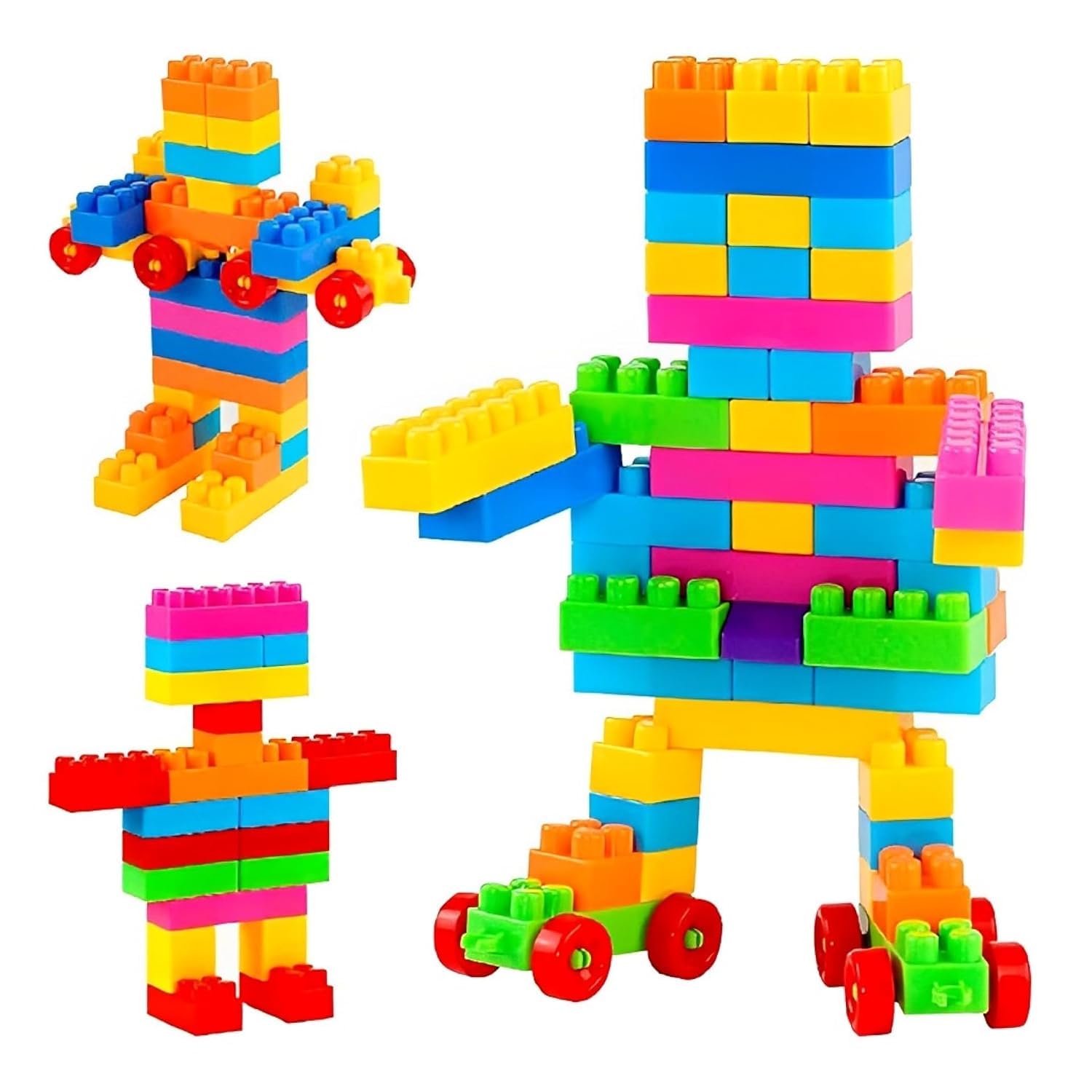Large Building Blocks Set for Kids | Colorful Interlocking Construction Bricks | Creative STEM Learning Toy for Boys & Girls-image-42