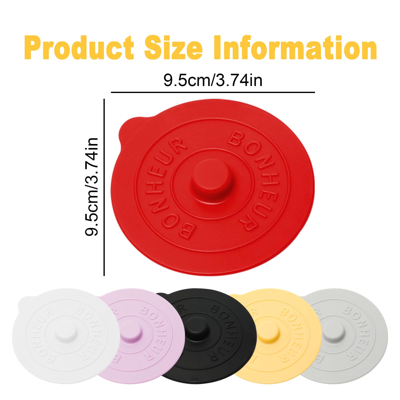 4 Pièces Réutilisables Anti-poussière Pour Café, 9.5cm Couvercles