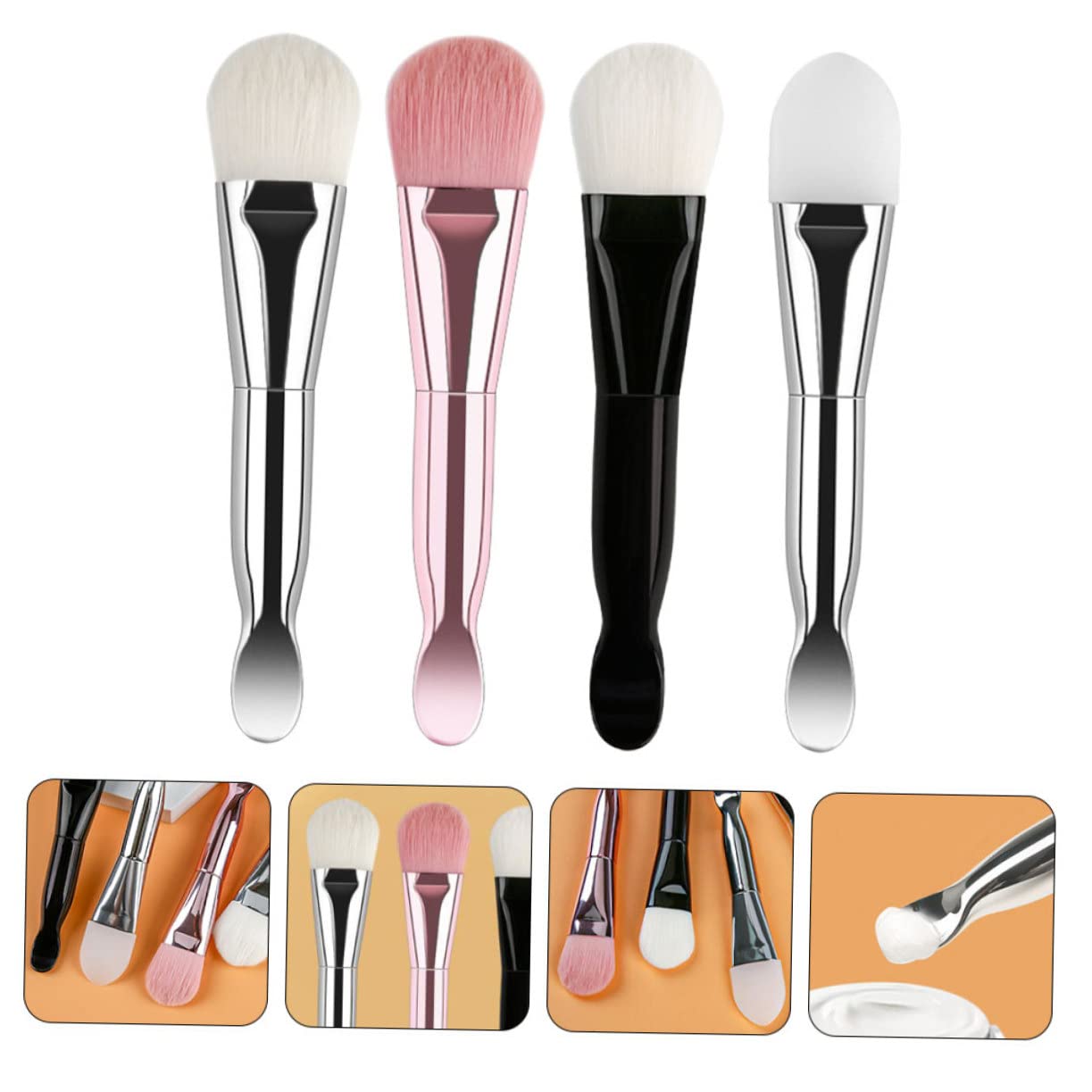 DOITOOL 12stücke Teiliges -pinsel Ergonomische -bürsten Für Körperlotion Und Schlammpackungen Wiederverwendbar Und Leicht Zu Reinigen