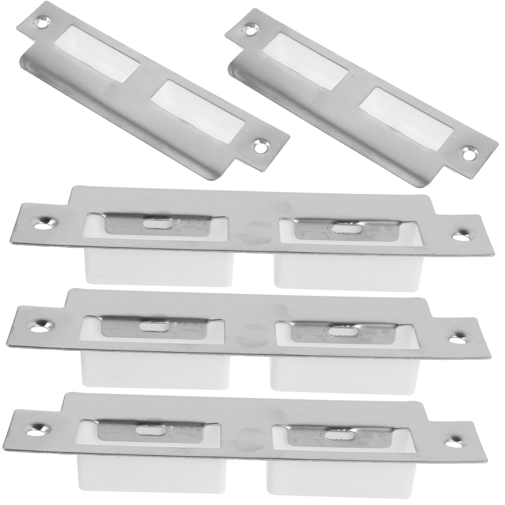 jojofuny 25pièces Plaques De Serrure Inoxydable Pour Sécuriser Vos Portes Intérieures Remplacement Et Facile à Installer Pour Renforcer La Sécurité De Votre Maison
