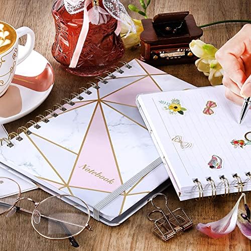 A5 Notebook - Notebook A5 Twin-Wire Bound, Elastic Closure, Premium Lined Pages, 21 cm × 16 cm