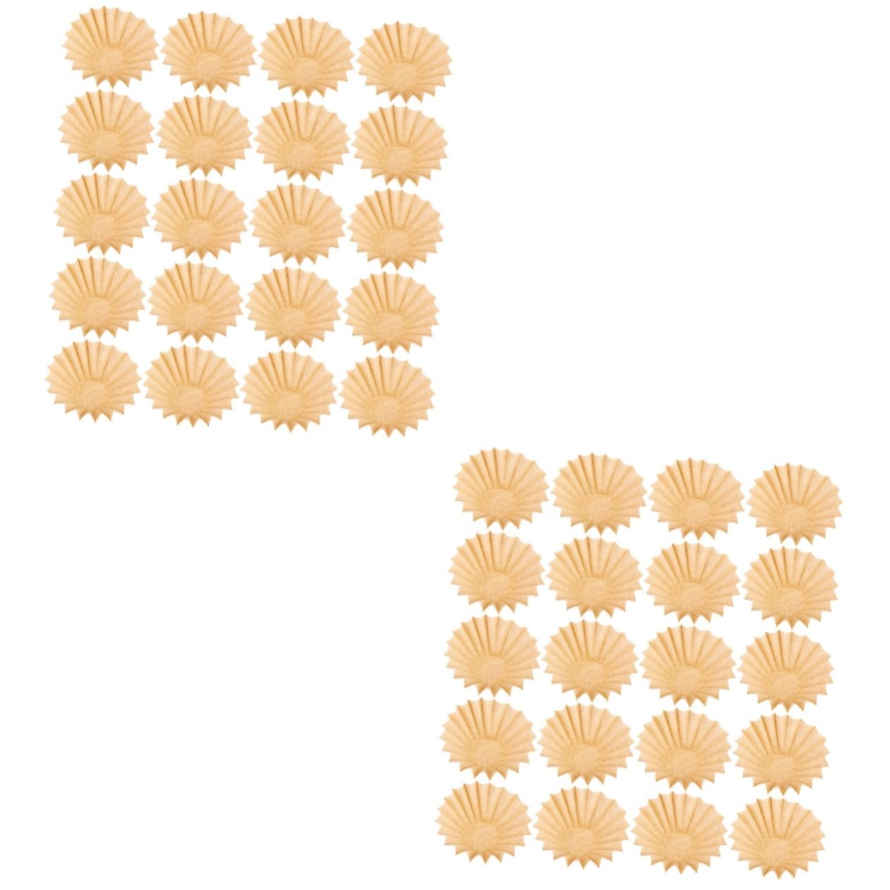 PRETYZOOM 100piezas Filtros De Café Desechables Sin Blanquear Compatible Máquina De Café Diseño De Conos Color Madera Olores
