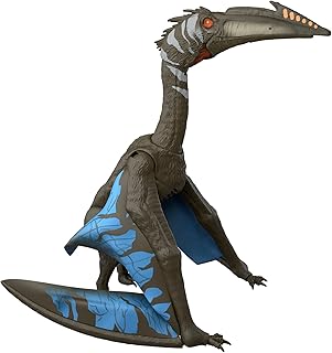マテル ジュラシックワールド(JURASSIC WORLD) バトルアクション！ほえるケツァルコアトルス 子供向けフィギュア 恐竜 おもちゃ 動く 大きい 全長:約63.5cm 4歳から ブラック JCG27