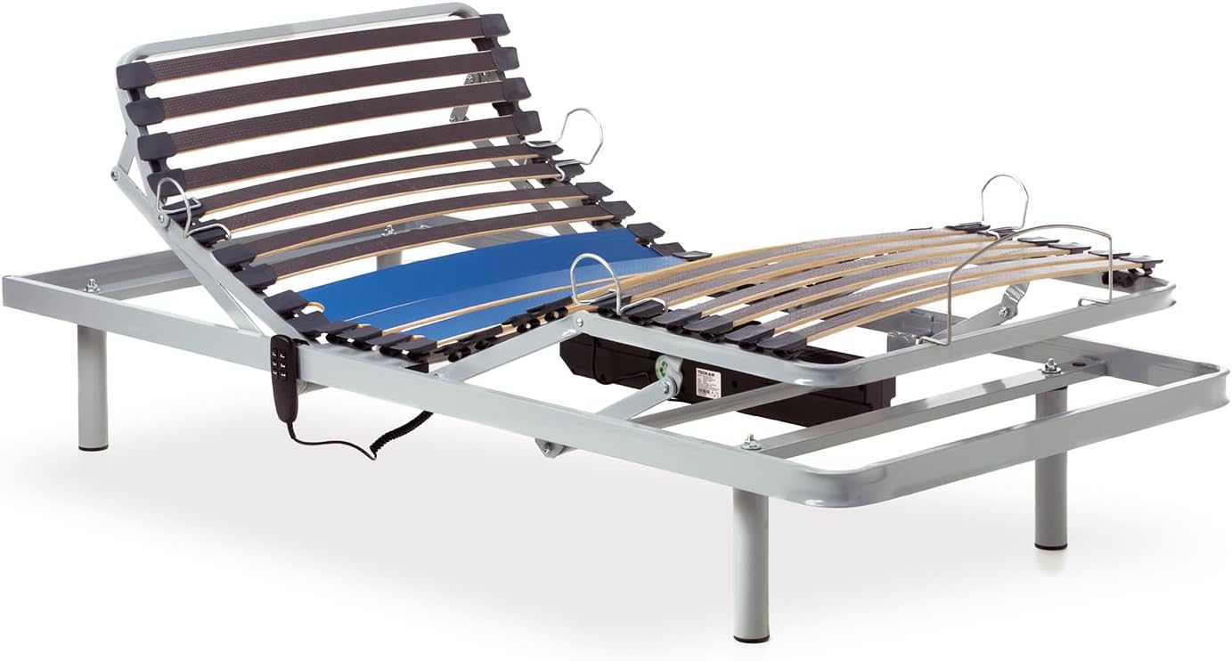 Rete Elettrica Motorizzata 80x190 - Legno Di Faggio, Motore Silenzioso Tedesco