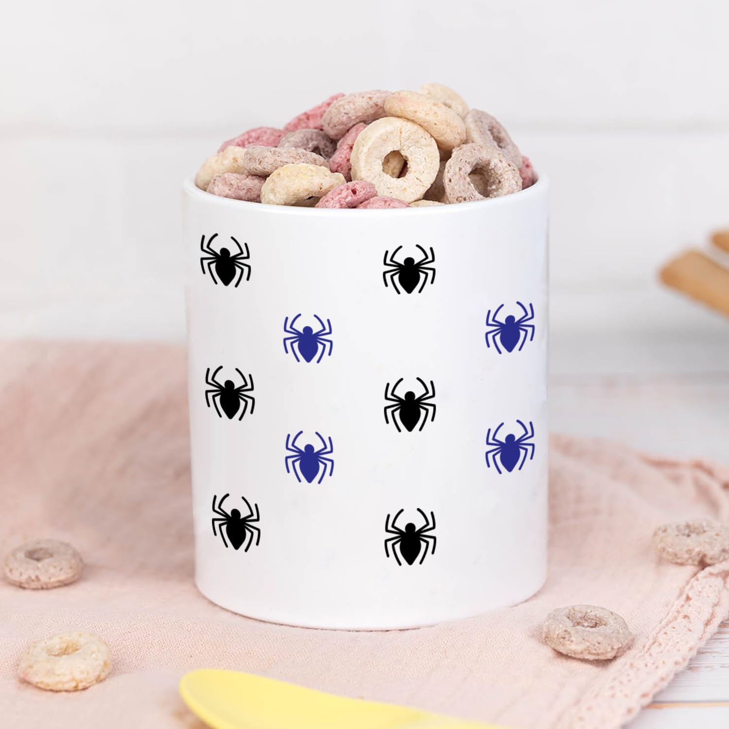 Wanapix | Taza de Plástico Personalizada para Niños| Vuelta al Colegio/Guardería | Taza Infantil con Nombre |Plástico Irrompible sin BPA | 325 ml | Spider Hero