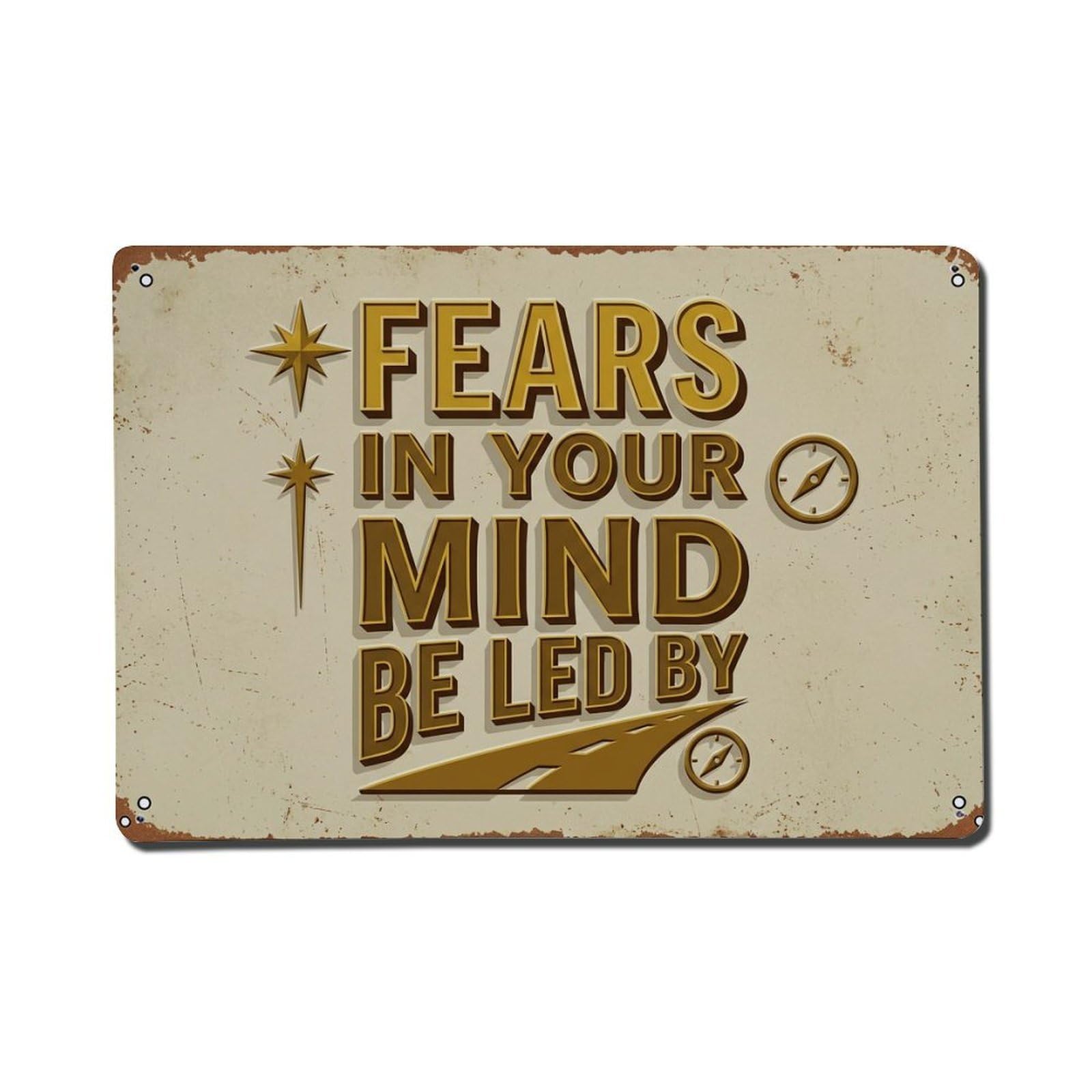 Dreams Lead Forward Club Retro Motivational Slogans 2 Metal Tin Sign Plaque Wall Decor for Cafe, Club Bar, Office, Home Garden Metal Poster 8x12Inch