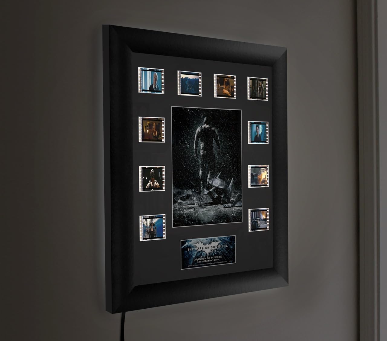 Batman The Dark Knight Rises Film Cell im Holzrahmen Mini Montage Bane