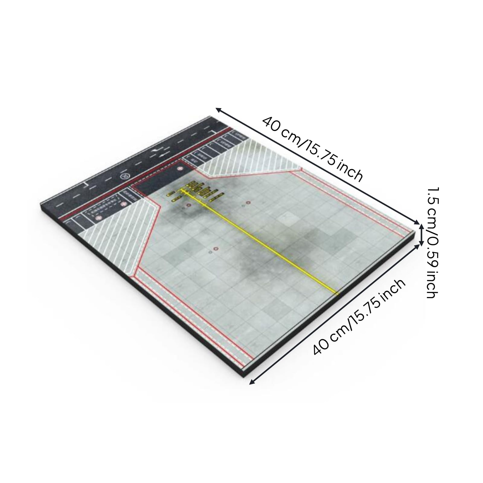 Pista con Base Diorama Rettangolare Espositore Piatta per Modellisti