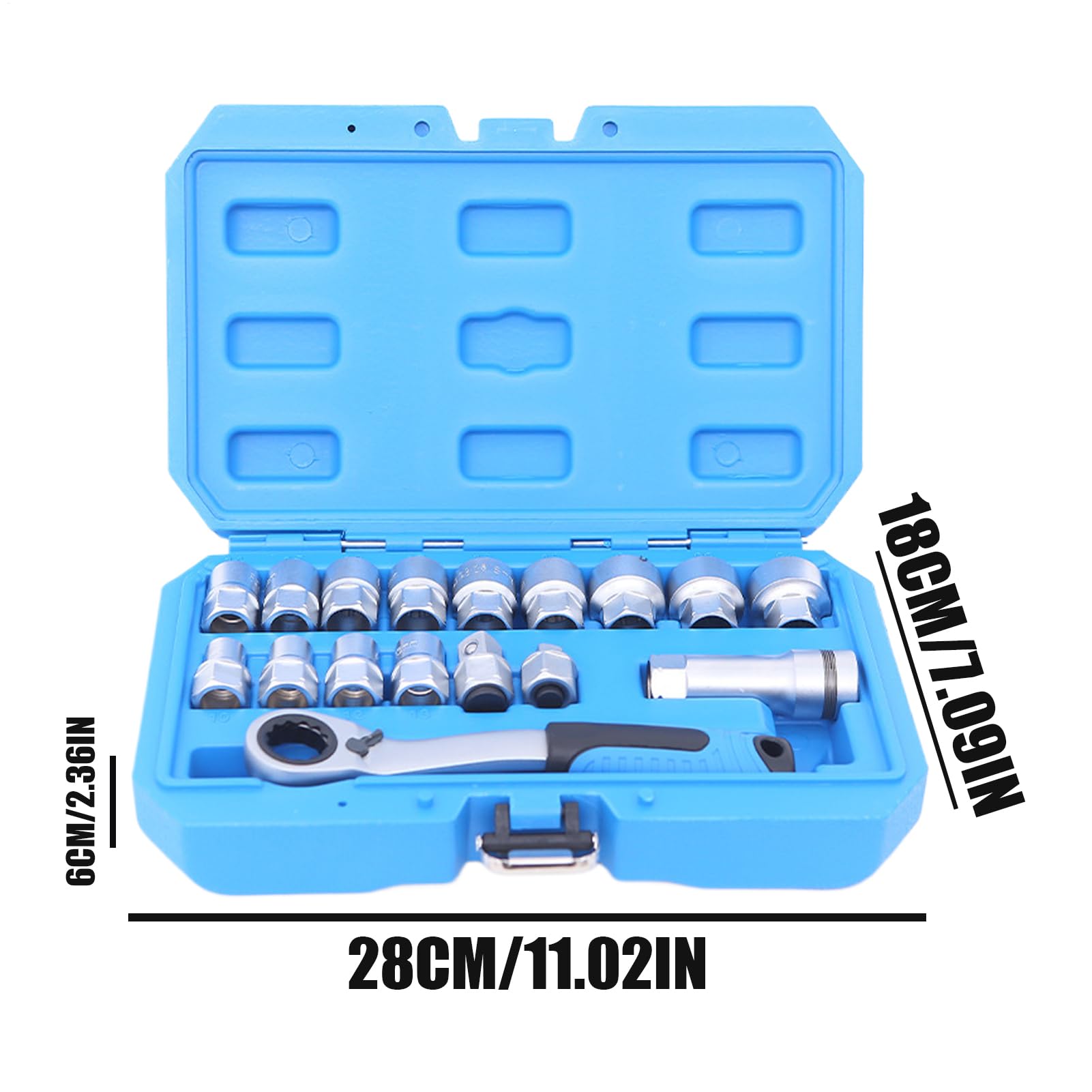 Llave de trinquete, herramienta de reparación con Broca, Llave multifuncional de 10 pulgadas, herramienta de Material de Acero al cromo vanadio para automóvil, vehículo domé, mecá de fábrica,