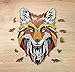 EWA Eco-Wood-Art- Fox Puzzle Volpe Legno Che può Essere assemblato Senza colla-141 Dettagli Colore, AV0523210