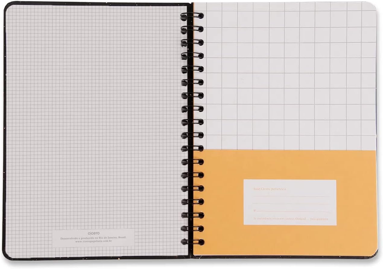 Caderno Espiral Clássica Pautado 17x24 Caramelo