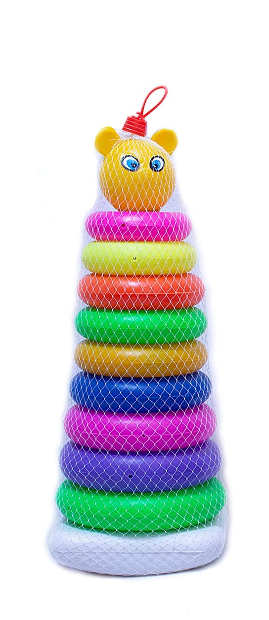 Negi Stacking Colourful Teddy Rings for Growing Babies,Toddlers - 5 Rings (Multicolor) (9 Rings)(9 Pieces) (B08YK8CW2V) Amazon Price History, Amazon Price Tracker