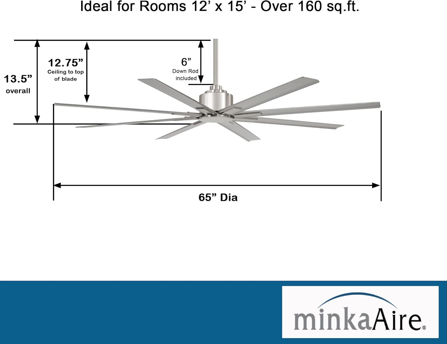 Minka Lavery Minka Aire F886-65-ORB 65``Ceiling Fan