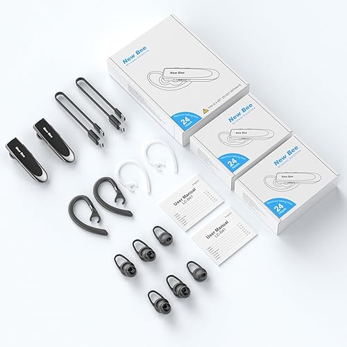 Miniatura 5 de New bee NB-B41 Auriculares inalámbricos Bluetooth manos libres 24 horas de conducción con 60 días de tiempo en espera con cancelación de ruido Negro