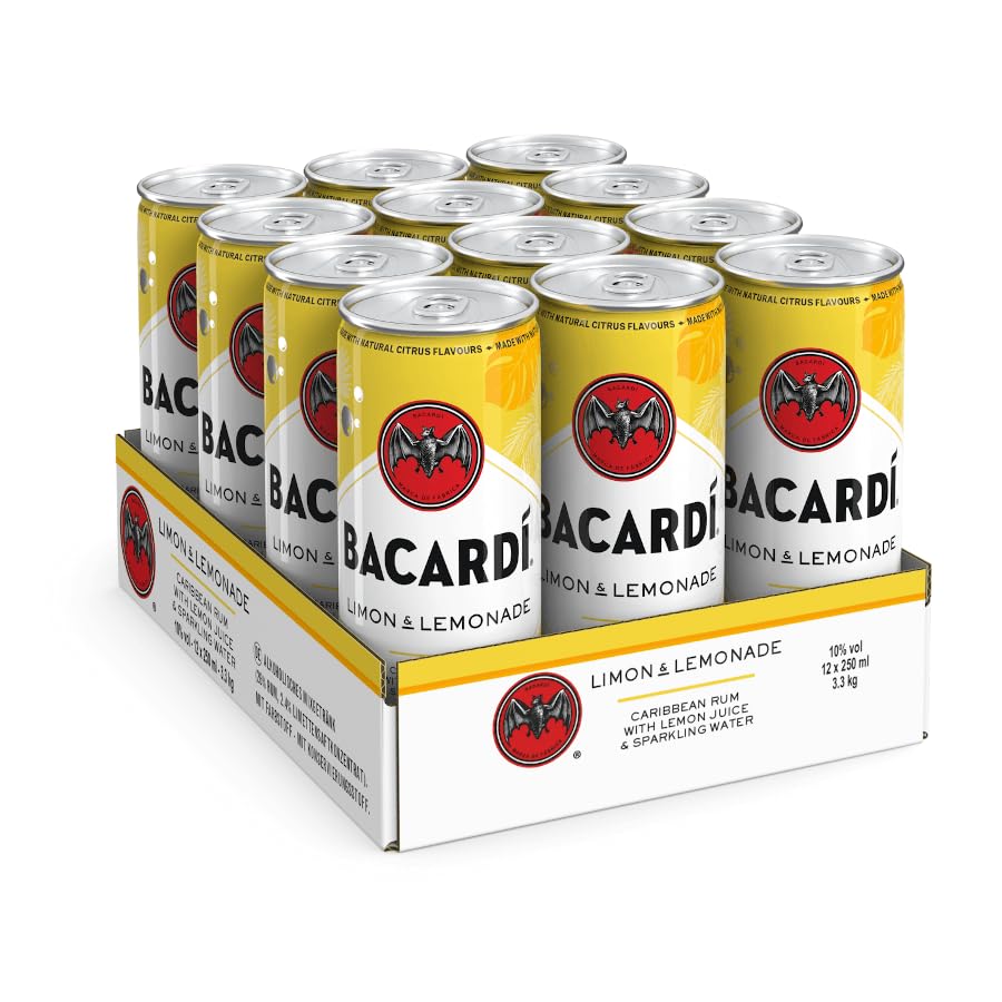 Bacardi Limon alkoholisches Mischgetränk 10% 12-0,25l Dose