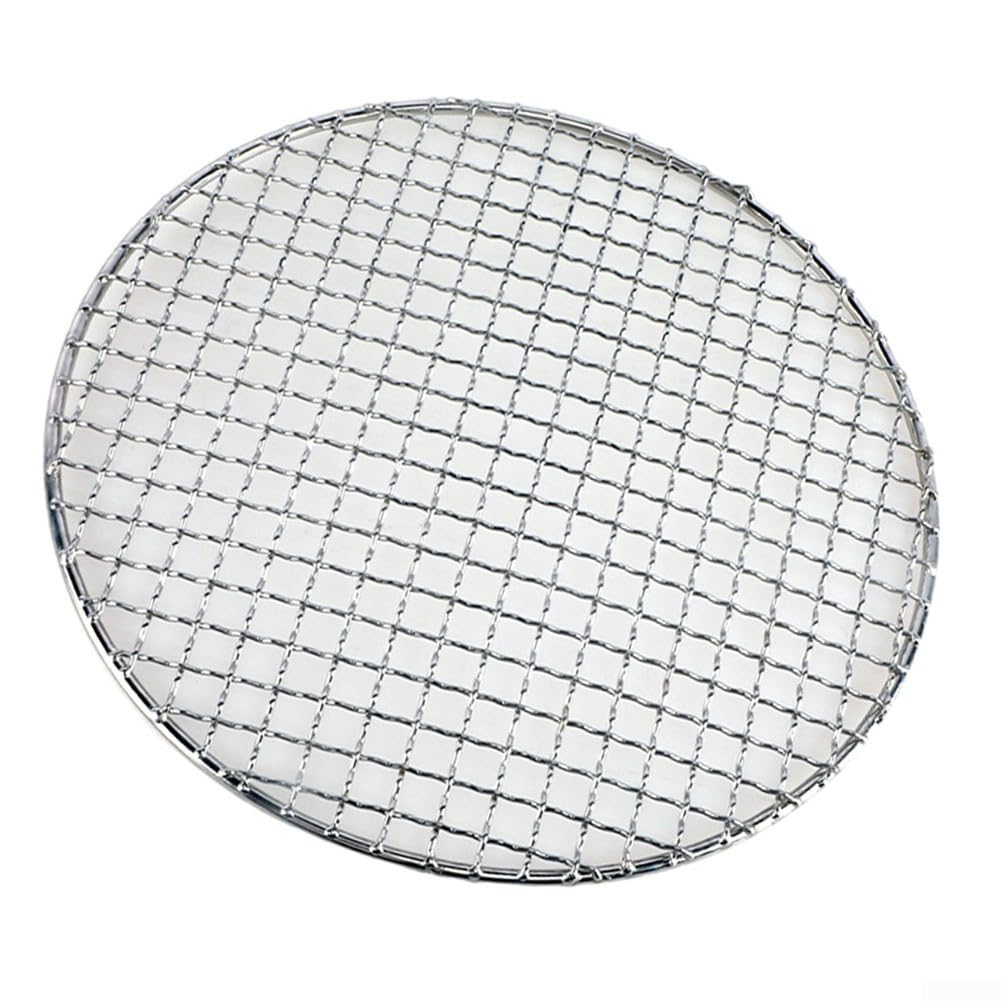 URPIZY Grille De Cuisson Ronde De 15 à 35 Cm, Grille Ronde En Acier Inoxydable, Grille De Barbecue, Grille De Cuisson (25 Cm