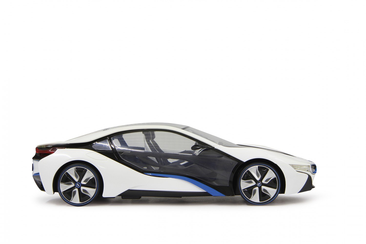 Jamara 404490 Auto BMW I8 1:14 40 MHz-oficjalnie licencjonowany, 1 godzina czas jazdy, ok. 11 km/h, perfekcyjnie odwzorowane szczegóły, szczegółowe wnętrze, światło LED, białe