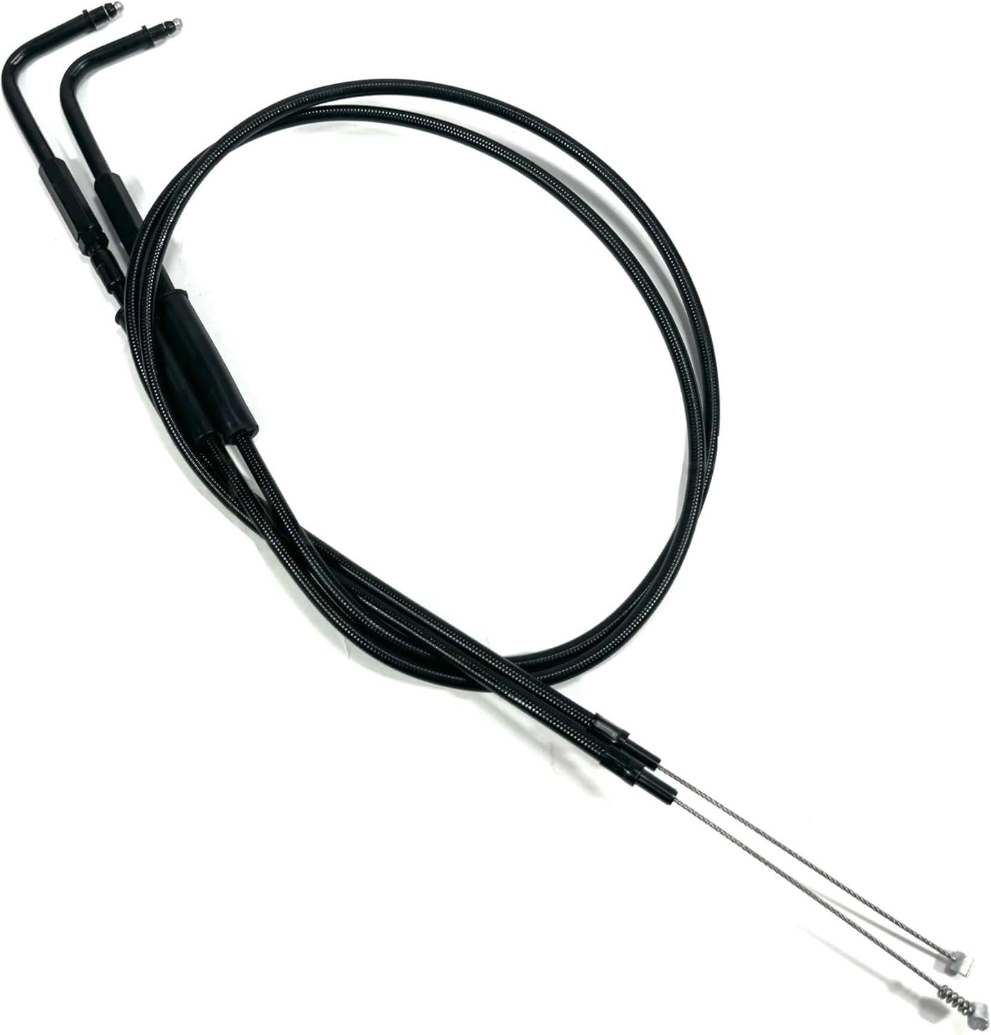 Motorcycle Accessorie Black Wires Throttle Cable Compatible with Harley Sportster XL1200 883 Dyna Road King Electra Glide Softail Fat Boy(Throttle Cable 1.1m)