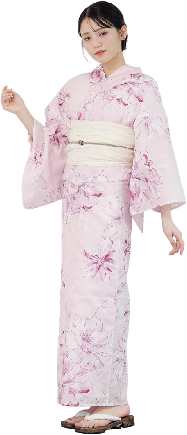 正絹 振袖 セール 仮縫い シンプル モダン柄 薄紫 花 金駒刺繍 大振袖