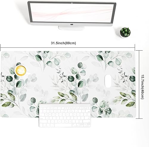 Vista 141 de Colorful Star Alfombrilla grande para mouse, botánica abstracta impermeable, alfombrilla de mouse para juegos de computadora, alfombrilla de mouse