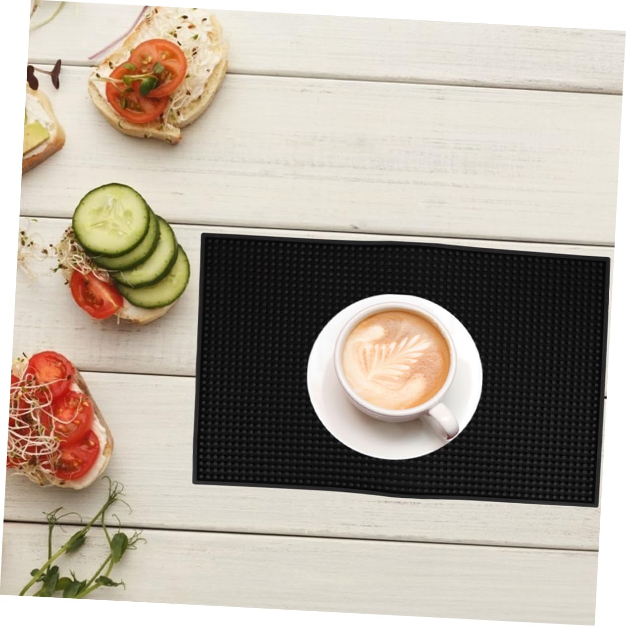 IMIKEYA Tappetino da Bar Antiscivolo in Pvc Spessore Spesso 2 Pezzi per Cucina e Bar Caffè Accessori Pratici e Resistenti per Uso Domestico