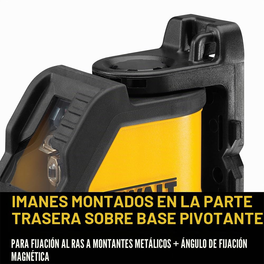 DeWalt DW088CG-XJ - Láser Autonivelante de 2 Líneas en Cruz (Horizontal y Vertical), Color Verde