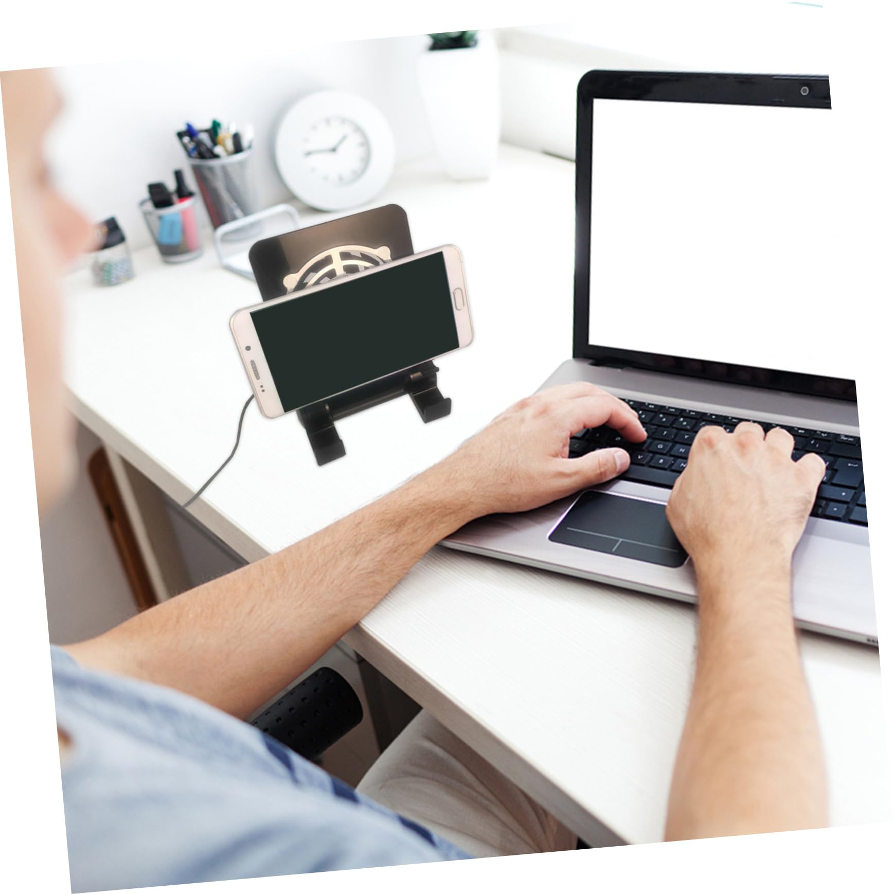 Artibetter 4piezas Soporte Usb Para Teléfono y Consola Ventilador Refrigerante Compatible Portátil Para