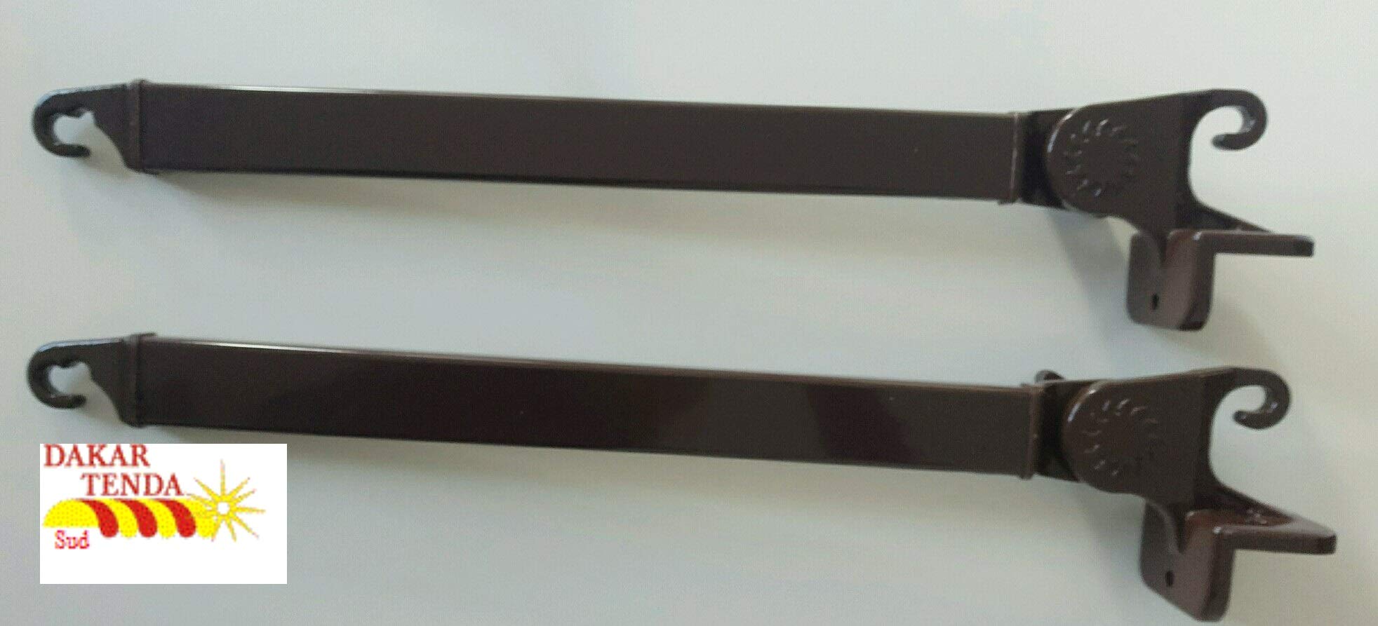 Braccetti Per Tenda Da Sole | Fissaggio Ringhiera O Muretto | Regolabile 0-180° | Bianco O Marrone - Foto 8