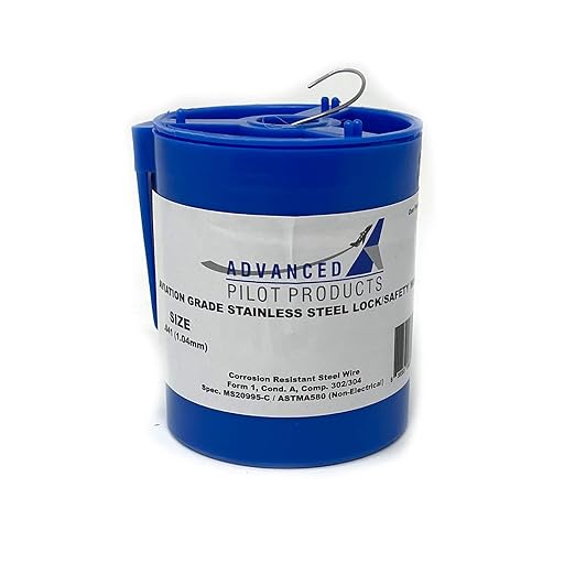 ADVANCED PILOT PRODUCTS APP - Aviation Grade Stainless Steel Safety/Lock Wire | MS20995C | ASTMA580 | 302/304 (.041" Dia - 1lb)