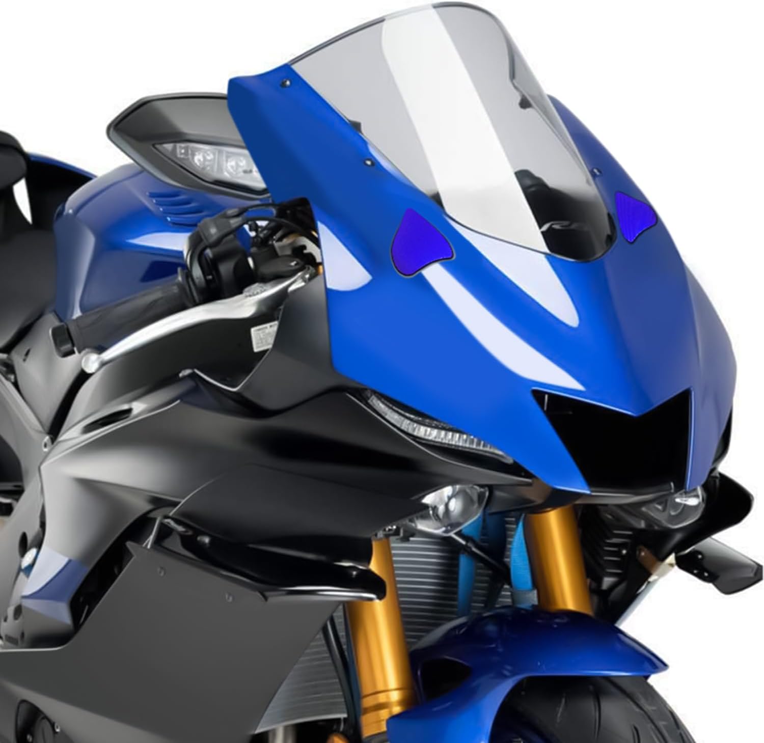 MFGZD Motorcyle Mirror Block Off Base Plate, CNC Aluminum Mirror Block Off Plates Compatible With Yamaha R1 R1M 2020-2024