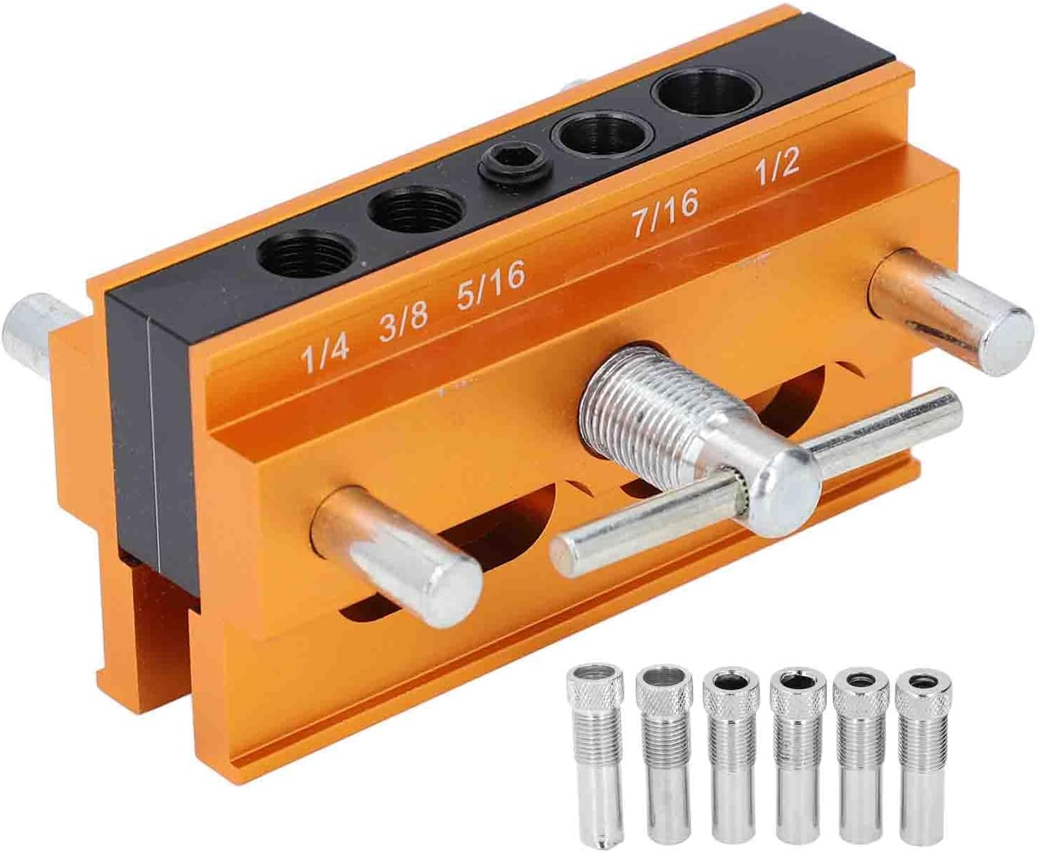 Self Centering Dowel Jig Kit Adjustable Woodworking Drilling Guide For Various Drill Bit Sizes And Precise Alignment
